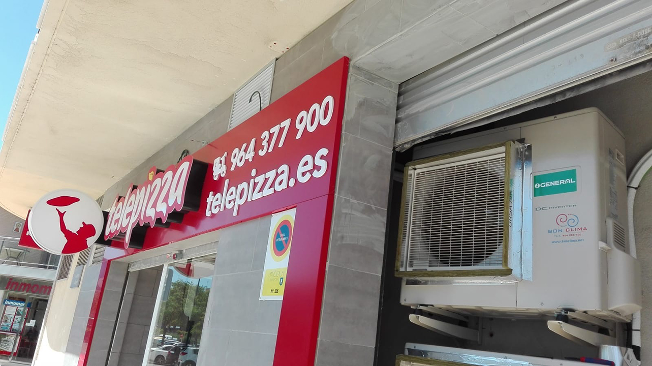 Bon Clima Instalación comercial Telepizza Peñíscola